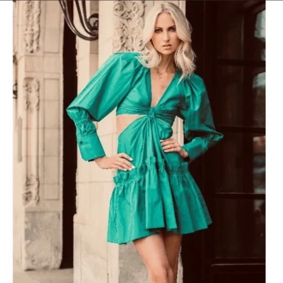 Jason Wu | Dresses | Jasonwu Green Poplin Minidress Size Small Nwot |  Poshmark